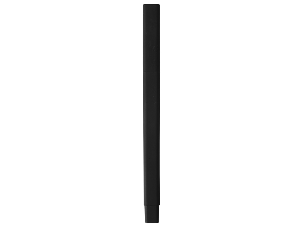 Ручка шариковая пластиковая Quadro Soft, квадратный корпус с покрытием софт-тач, черный