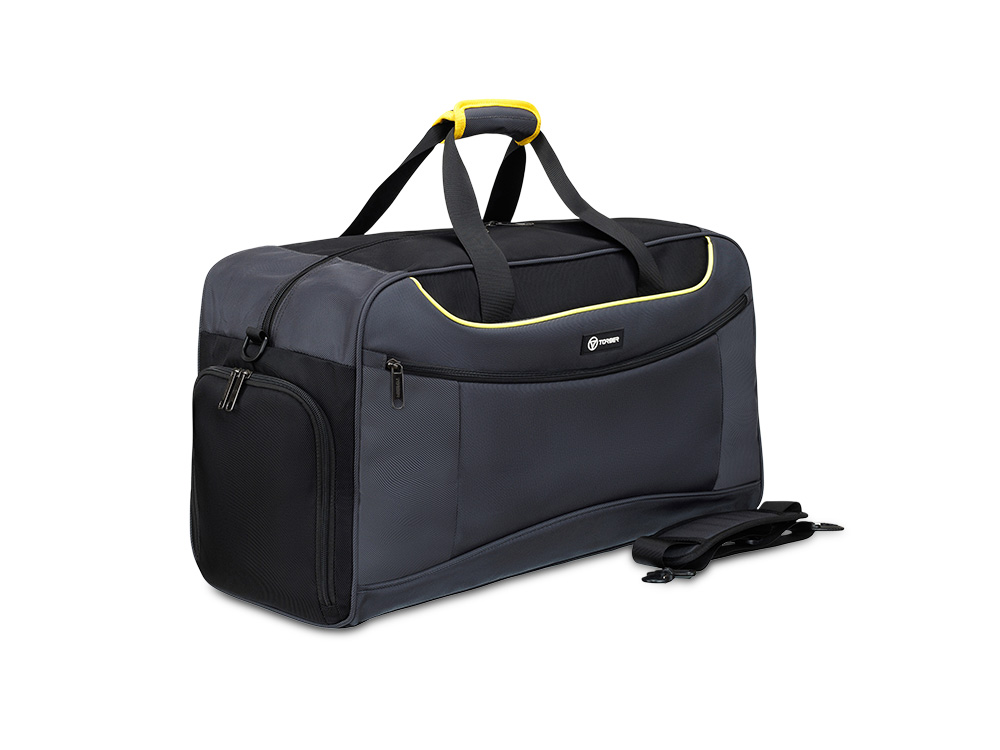 Сумка спортивная TORBER, серый, полиэстер, 57 х 28 х 30 см Сумка спортивная TORBER, серый, полиэстер, 57 х 28 х 30 см