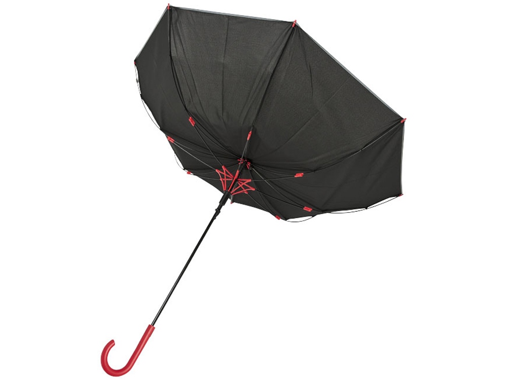 23-дюймовый ветрозащитный полуавтоматический зонт Felice, красный