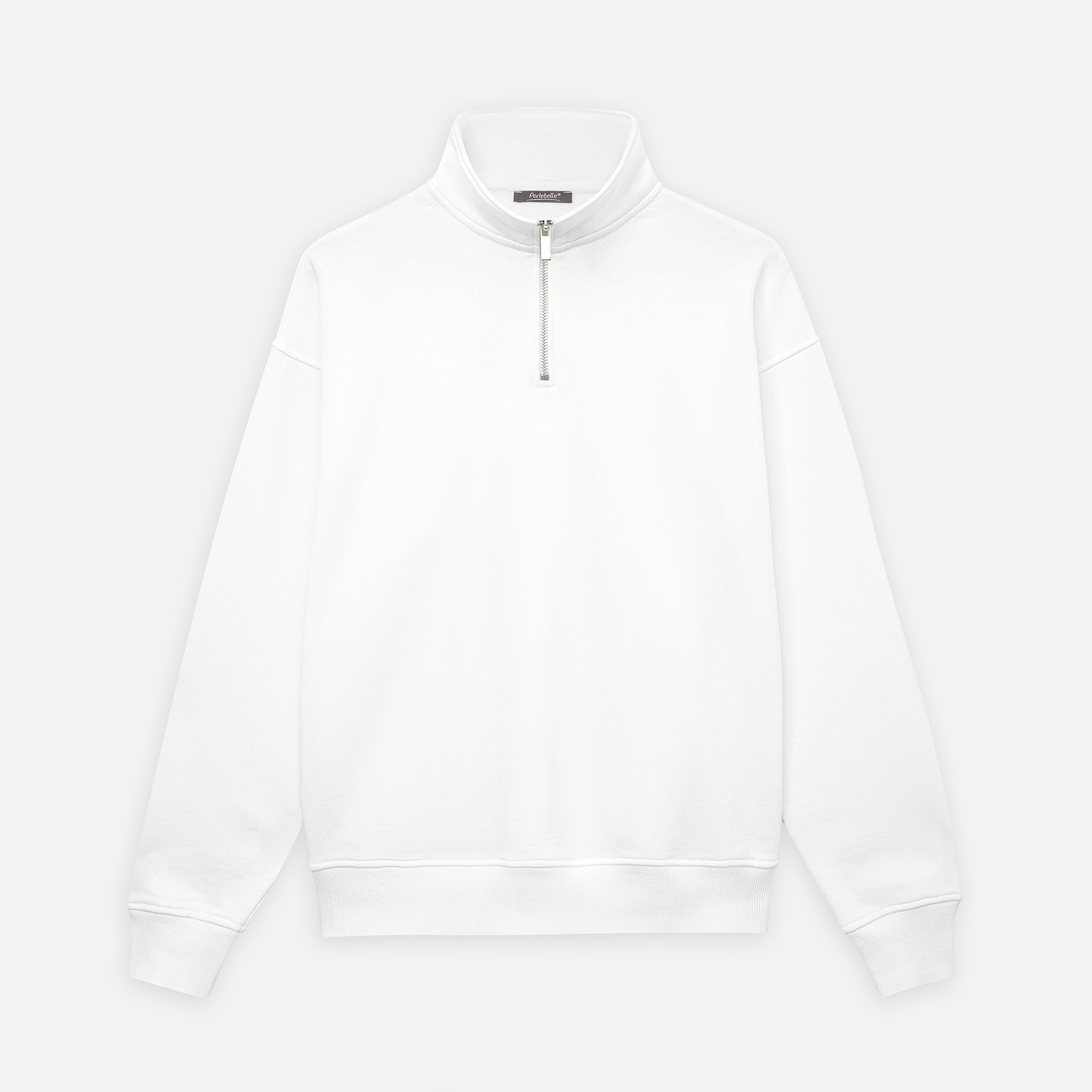 Толстовка на молнии унисекс Флоу (Flow), белая, размер 5XL/6XL Толстовка на молнии унисекс Флоу (Flow), белая, размер 5XL/6XL