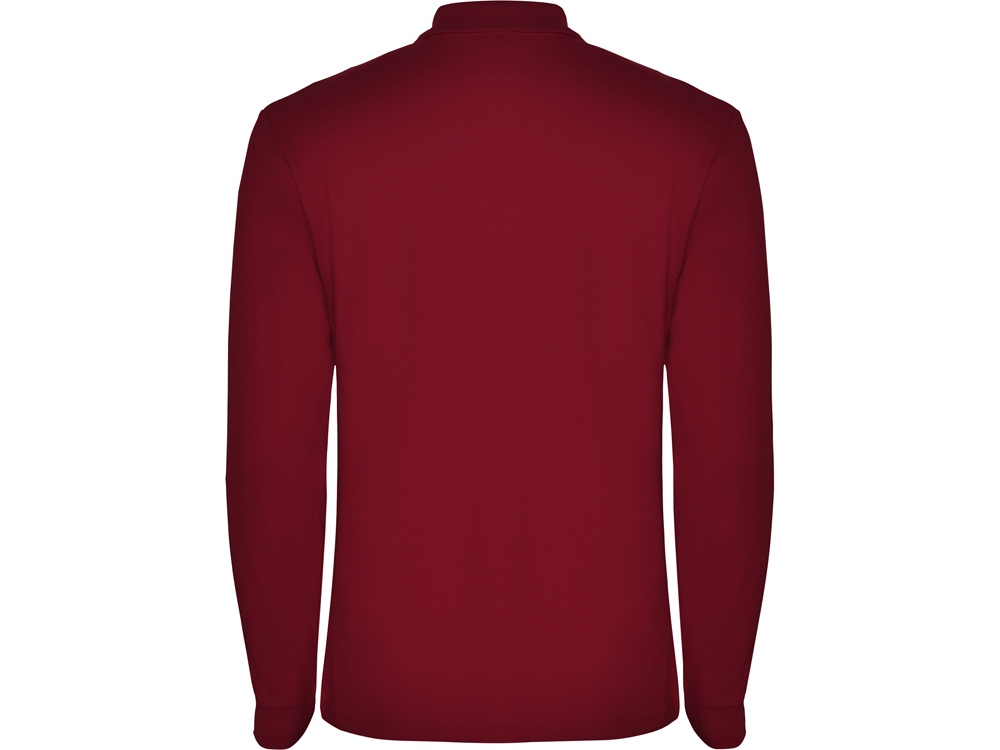 Рубашка поло Estrella мужская с длинным рукавом, гранатовый