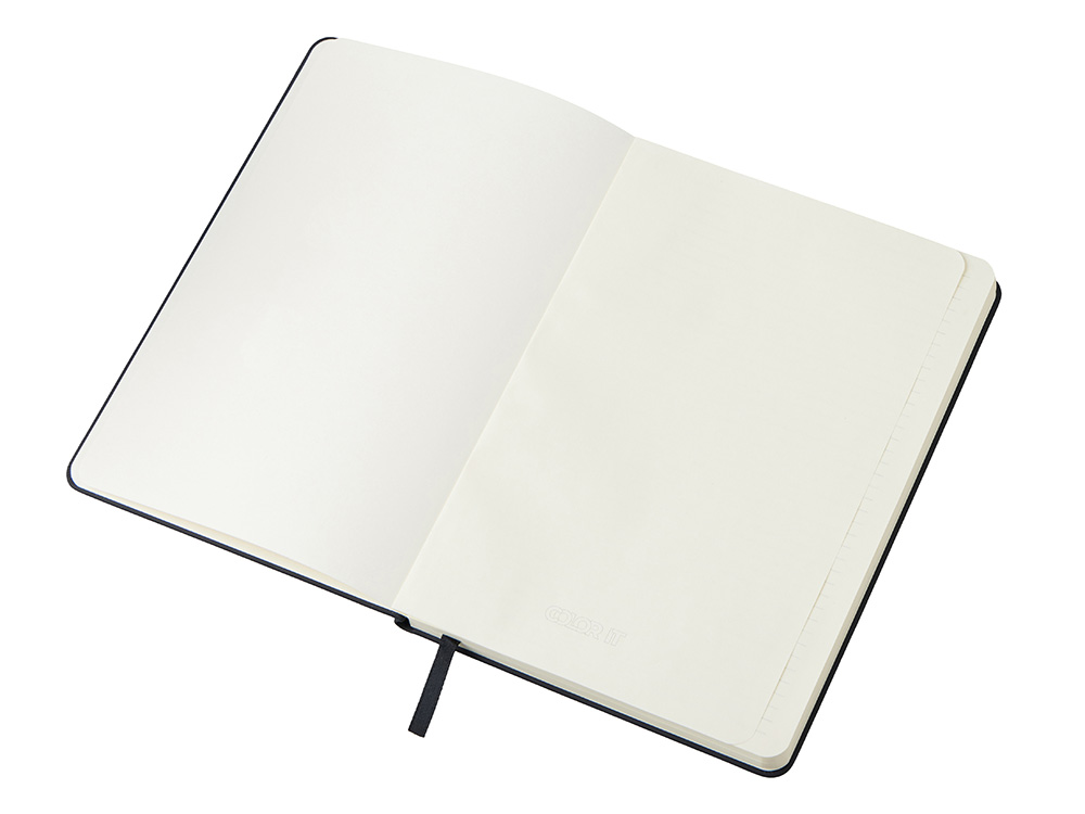 Бизнес-блокнот С3 софт-тач с магнитом, твердая обложка, 96 листов, черный