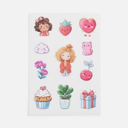Стикерпак бумажный Thematic, для девочек
