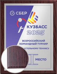 Плакетка с металлической пластиной Плакетка с металлической пластиной