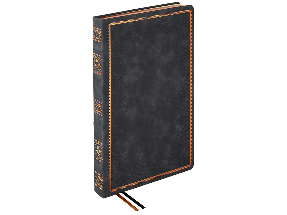 Ежедневник недатированный А4 Royal, черный с бронзовым срезом Ежедневник недатированный А4 Royal, черный с бронзовым срезом