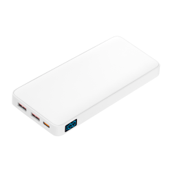 Внешний аккумулятор с подсветкой Ancor PD Plus 10000 mAh, белый Внешний аккумулятор с подсветкой Ancor PD Plus 10000 mAh, белый