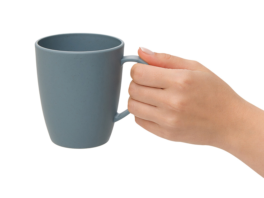 Кружка из пшеничного волокна Morning, 400 мл, серо-голубой 430C Кружка из пшеничного волокна Morning, 400 мл, серо-голубой 430C