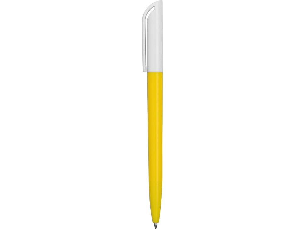 Ручка пластиковая шариковая Миллениум Color BRL, желтый/белый