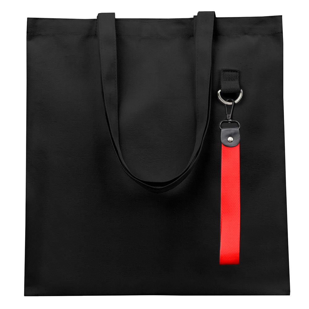 Сумка для покупок LUMISSA 325 г/м² с ремувкой, чёрный/красный Сумка для покупок LUMISSA 325 г/м² с ремувкой, чёрный/красный