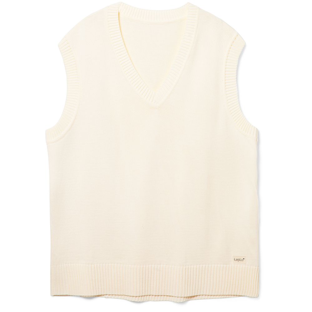 Жилет оверсайз унисекс Tad в сумке, молочно-белый Жилет оверсайз унисекс Tad в сумке, молочно-белый