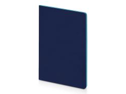 Бизнес-тетрадь А5 Pragmatic Contrast, 40 листов в клетку, темно-синий с бирюзовым срезом