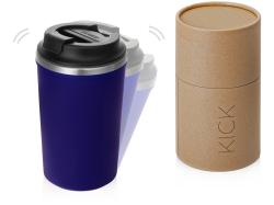 Герметичная термокружка на присоске Kick, 350 мл, темно-синий