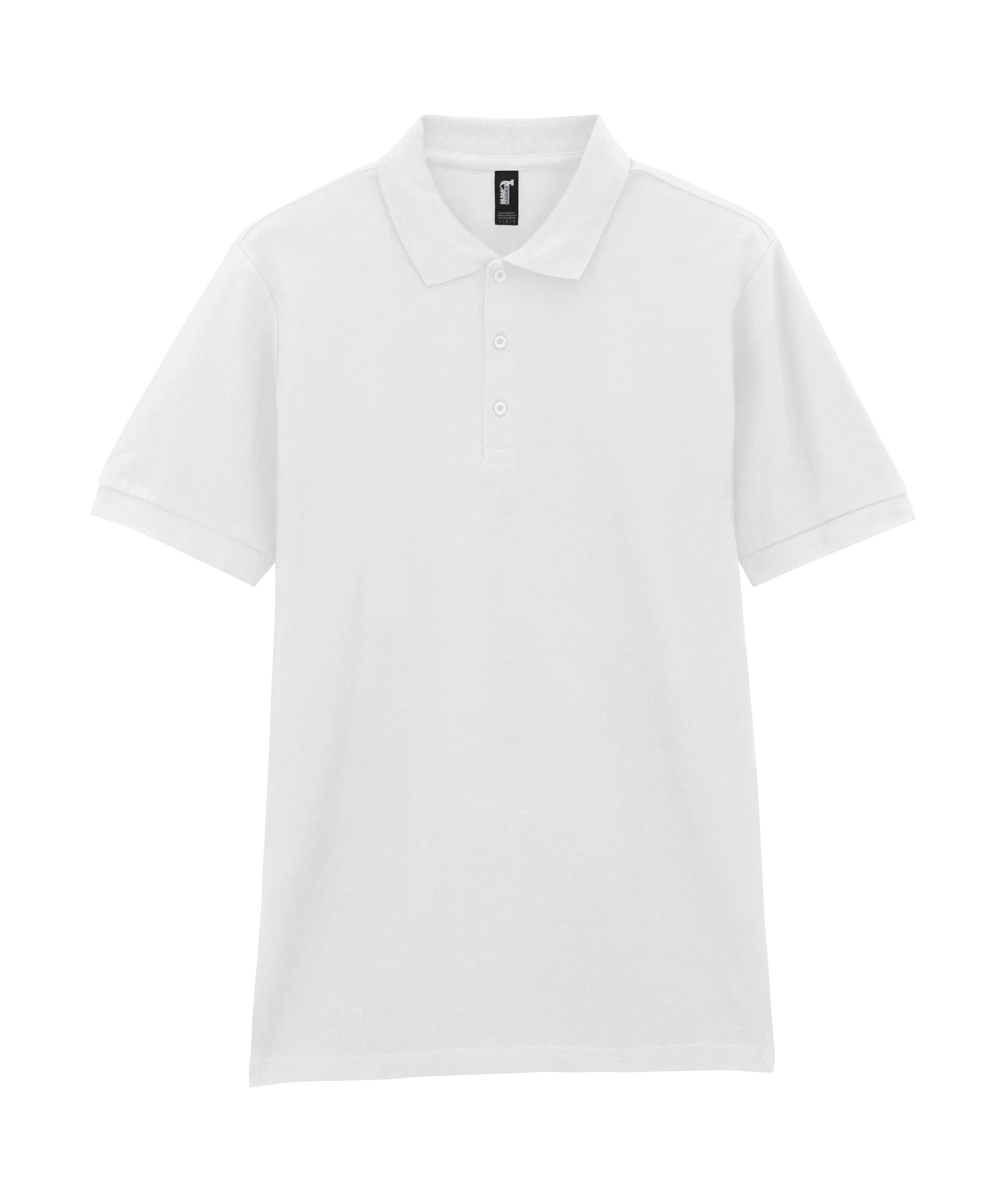 Футболка поло PREMIUM COTTON ADULT DOUBLE PIQUE, БЕЛЫЙ L