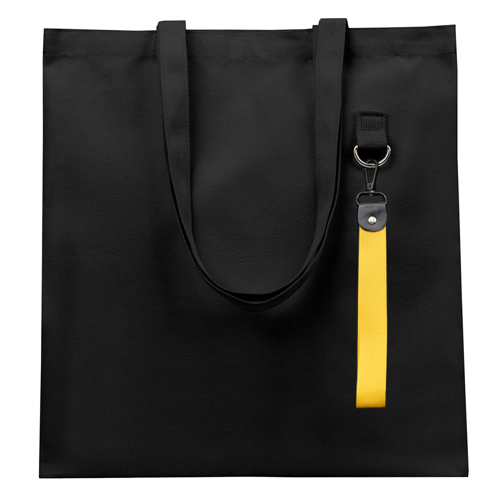 Сумка для покупок LUMISSA 325 г/м² с ремувкой, чёрный/жёлтый Сумка для покупок LUMISSA 325 г/м² с ремувкой, чёрный/жёлтый