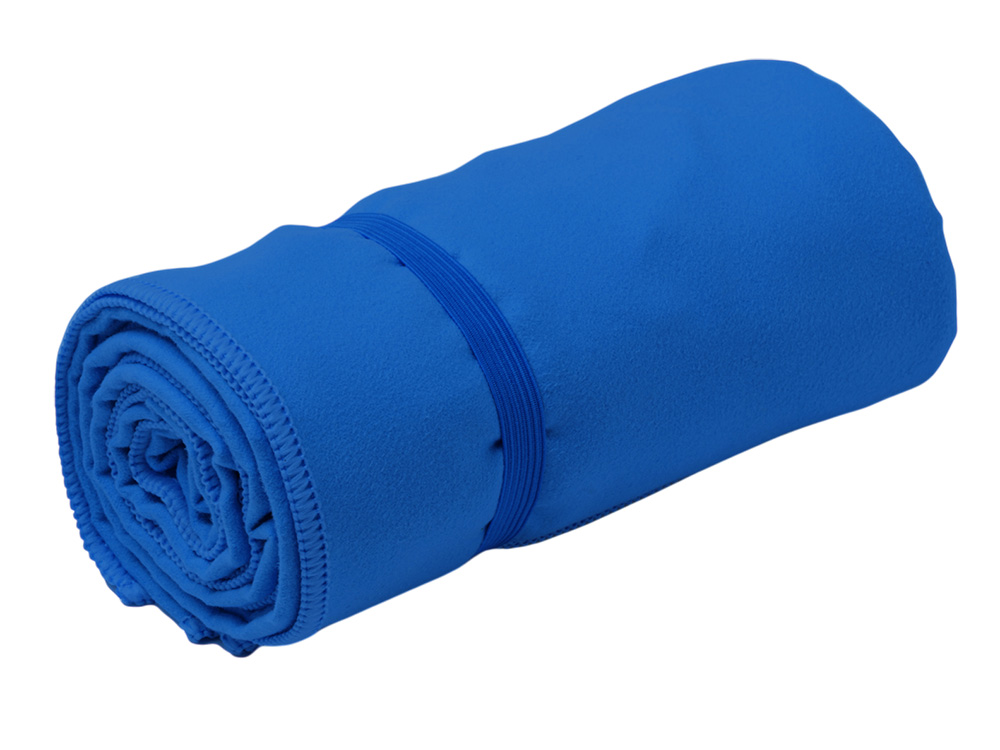 Легкое полотенце Gulpi из микрофибры RPET с ремешком для складывания, 38*68 см, королевский синий Легкое полотенце Gulpi из микрофибры RPET с ремешком для складывания, 38*68 см, королевский синий