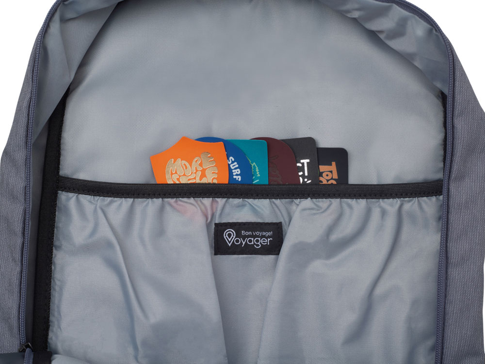 Рюкзак Glaze для ноутбука 15'', серый с патчем