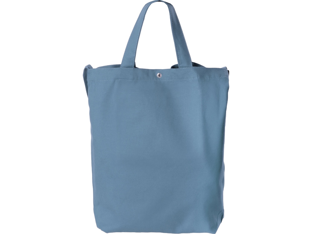 Сумка Helfer из хлопка на кнопке с регулирующейся лямкой, антрацит Сумка Helfer из хлопка на кнопке с регулирующейся лямкой, антрацит