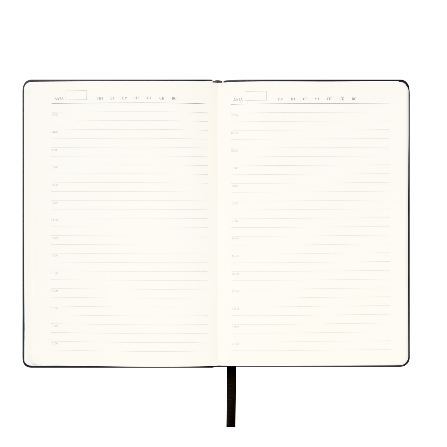 Ежедневник Спарк (Spark) недатированный, черный (без упаковки, без стикера)