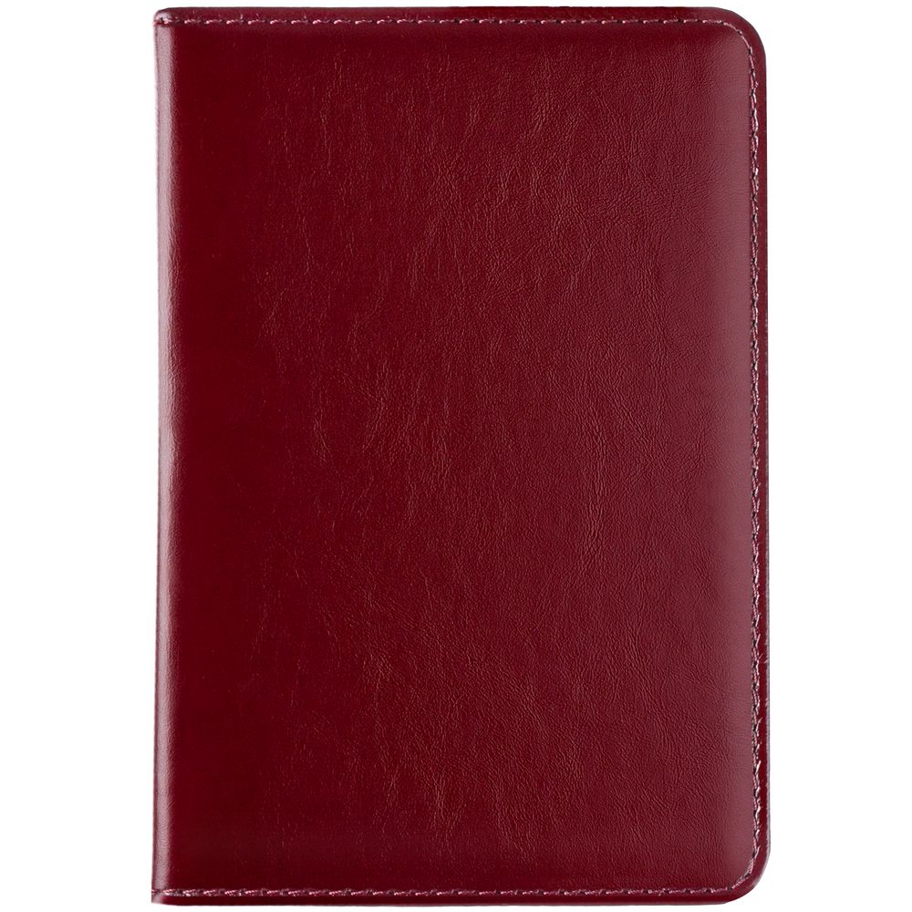 Обложка для паспорта Signature, бордовая Обложка для паспорта Signature, бордовая