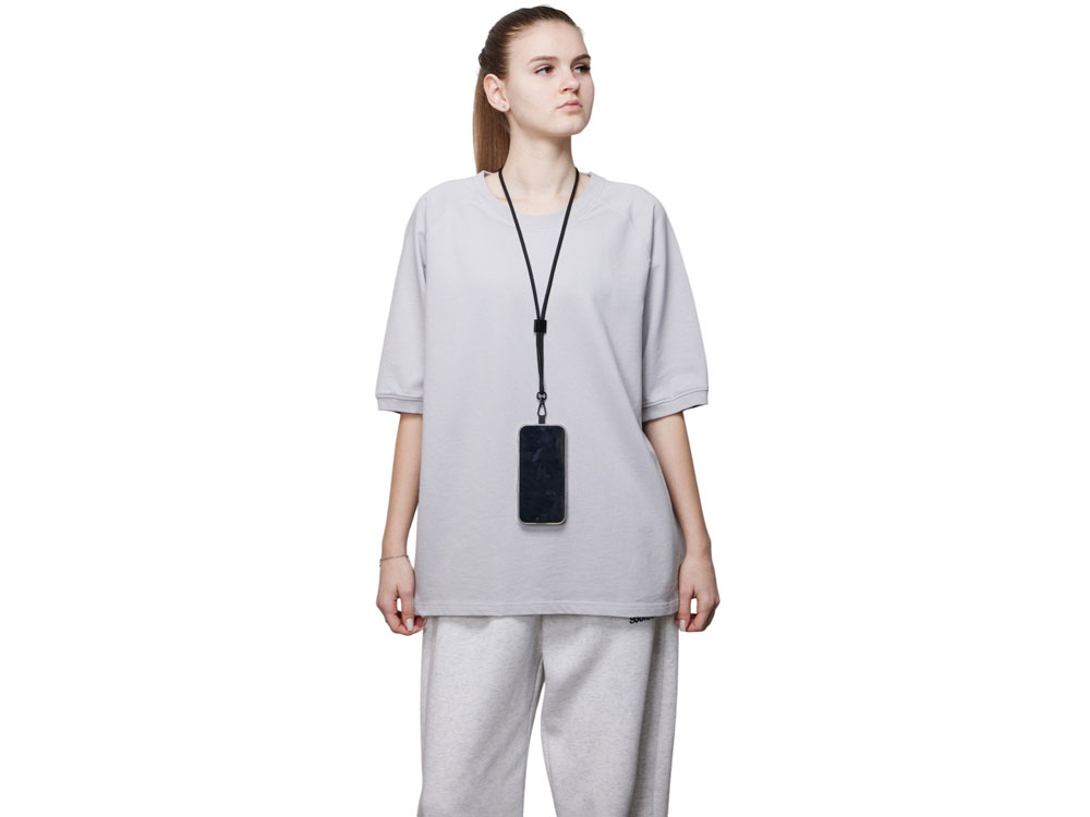 Ремешок на шею для телефона Риксо, черный