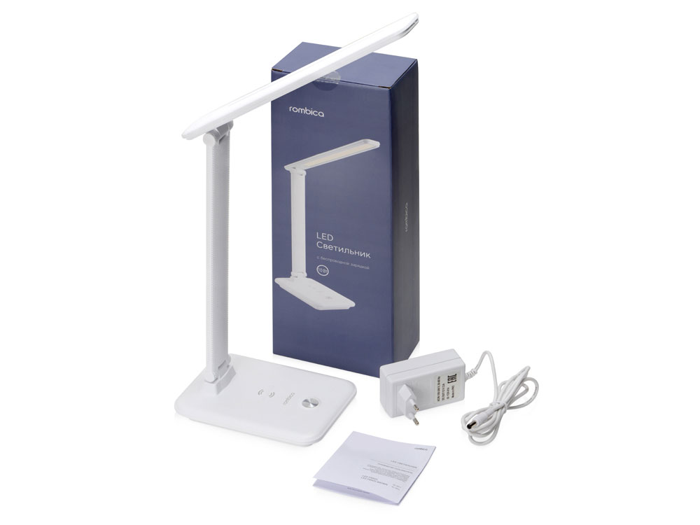 Настольная лампа Rombica LED FAROS, белый (квадратное основание) (Р)