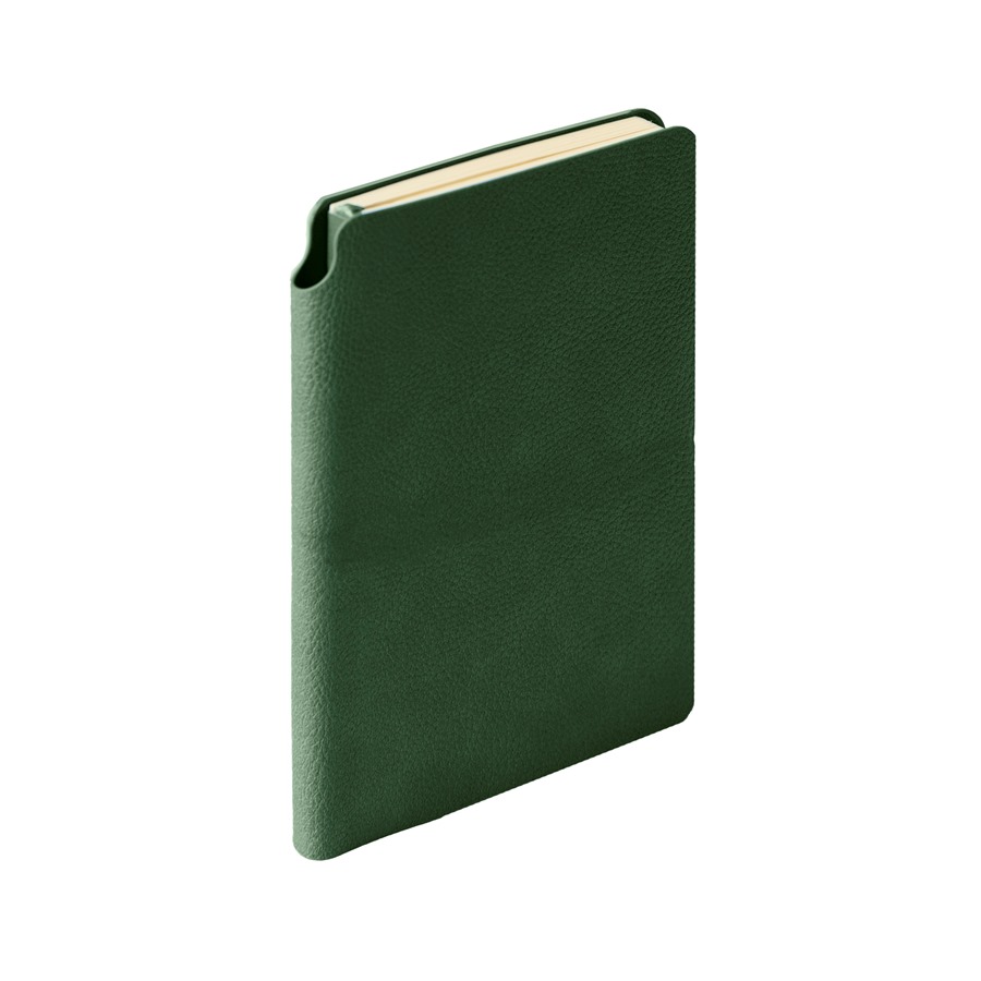 Ежедневник недатированный SALLY, A6, темно-зеленый, кремовый блок