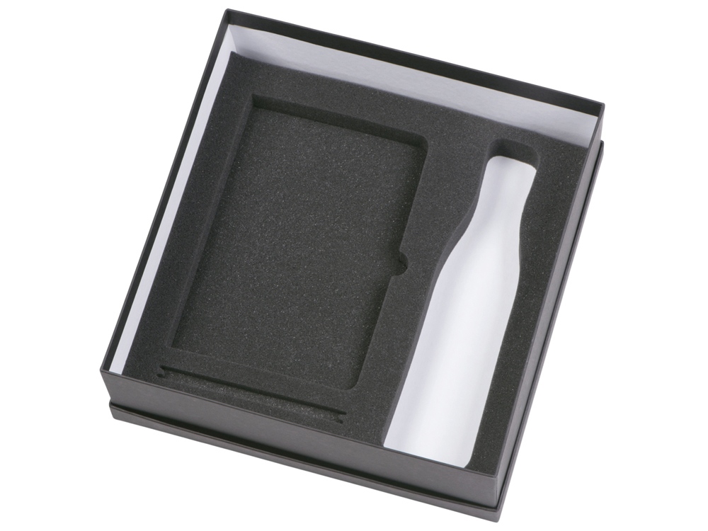 Подарочный набор с блокнотом С3, металлической ручкой и термобутылкой, темно-синий Подарочный набор с блокнотом С3, металлической ручкой и термобутылкой, темно-синий