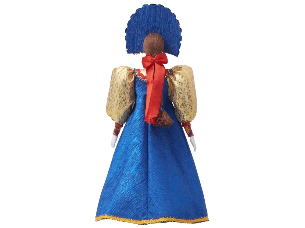 Подарочный набор: кукла фарфоровая, крем-мед, синий