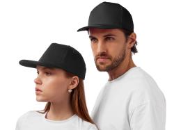 Бейсболка Mix 5-ти панельная 180 гр, черный