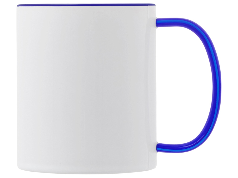 Керамическая кружка со стеклянной ручкой для сублимации Charm, синий