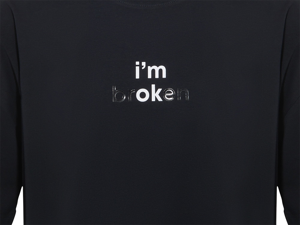 Футболка оверсайз Vienna унисекс , черный с нанесением Трафарет Скульптура 2 цвета