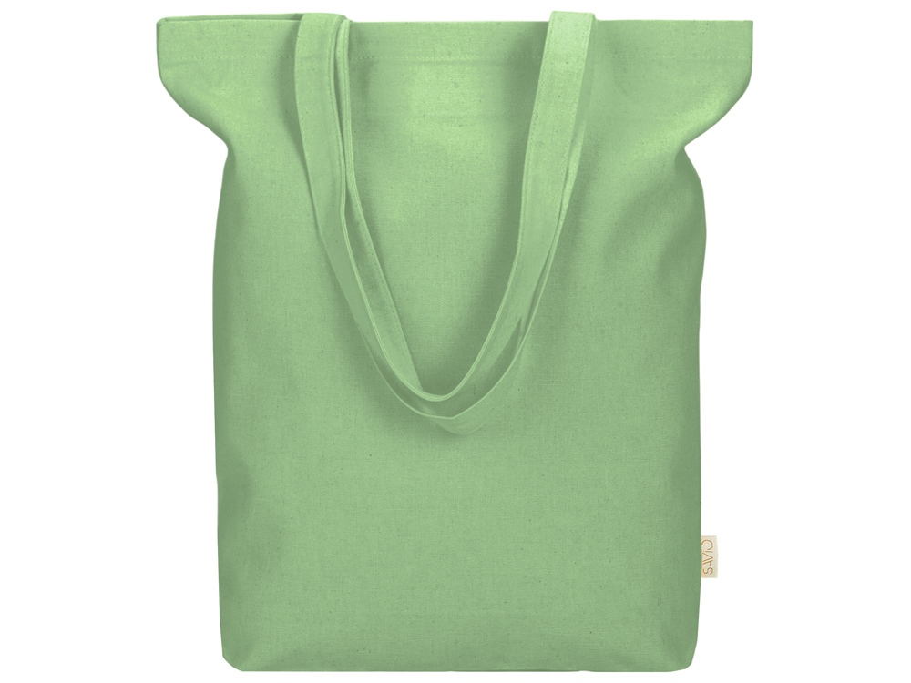 Сумка Fixy из переработанного хлопка с фиксирующей эластичной лентой, зеленое яблоко