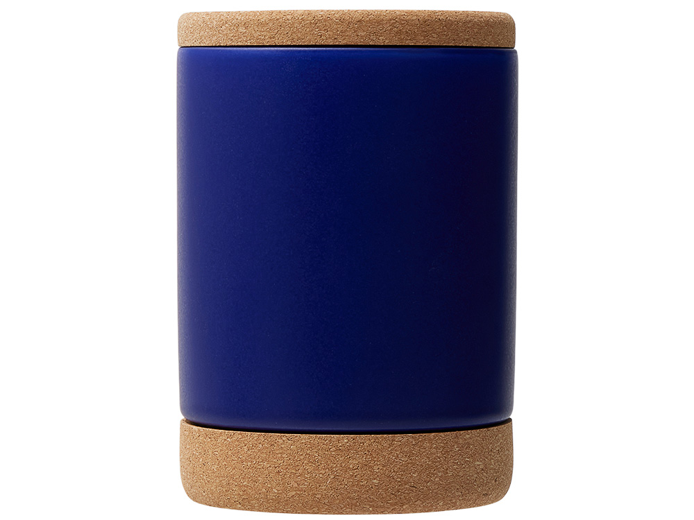 Кружка 450 мл с пробковым дном с крышкой Корк & Бон, глубокий синий Кружка 450 мл с пробковым дном с крышкой Корк & Бон, глубокий синий