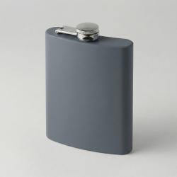Фляжка 240 мл Remarque soft touch, 304 сталь, серый