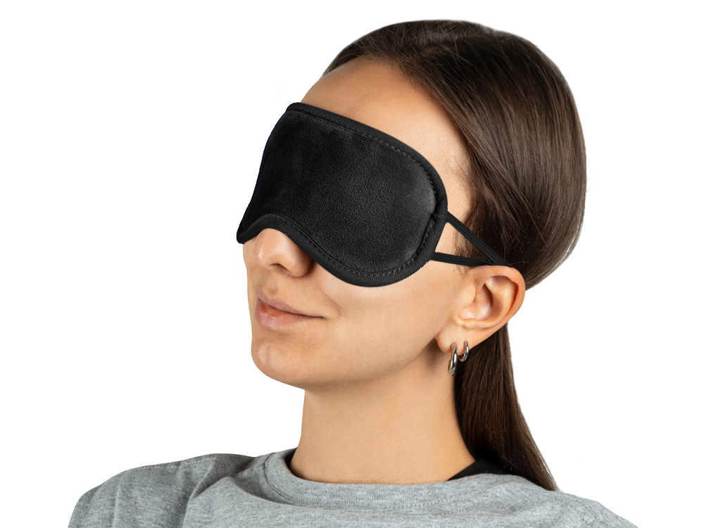 Маска для глаз Dream из полиэстер спандекс плюш, черный