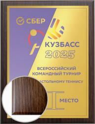 Плакетка с сублимационной печатью на металлической пластине