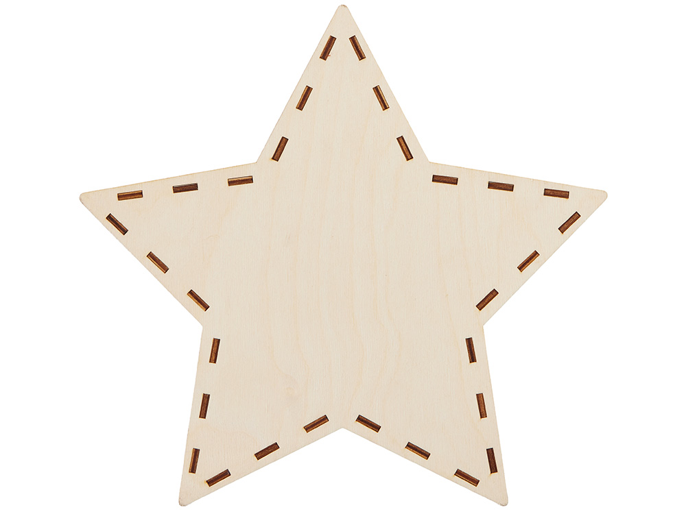 Шкатулка из фанеры в виде звезды Asteris, сине-серебристый