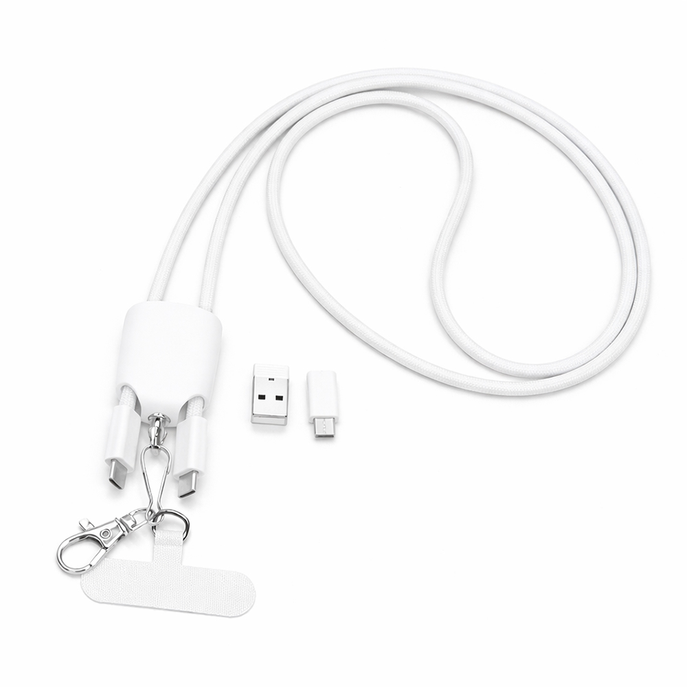 Кабель - ланьярд МультиЛинк 66 Вт, белый