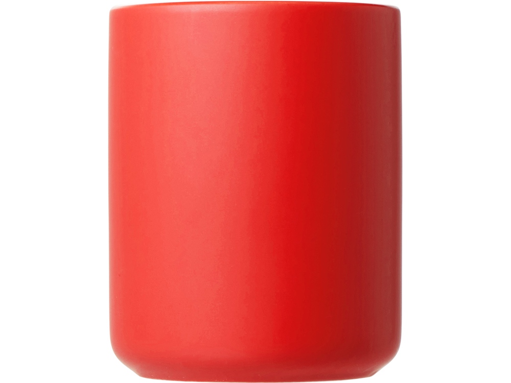 Кружка матовая с прямой ручкой Axio, 360 мл, красный