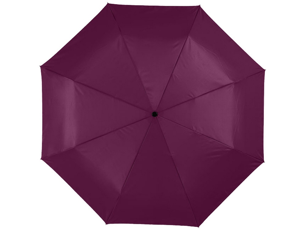 Зонт Alex трехсекционный автоматический 21,5, бургунди