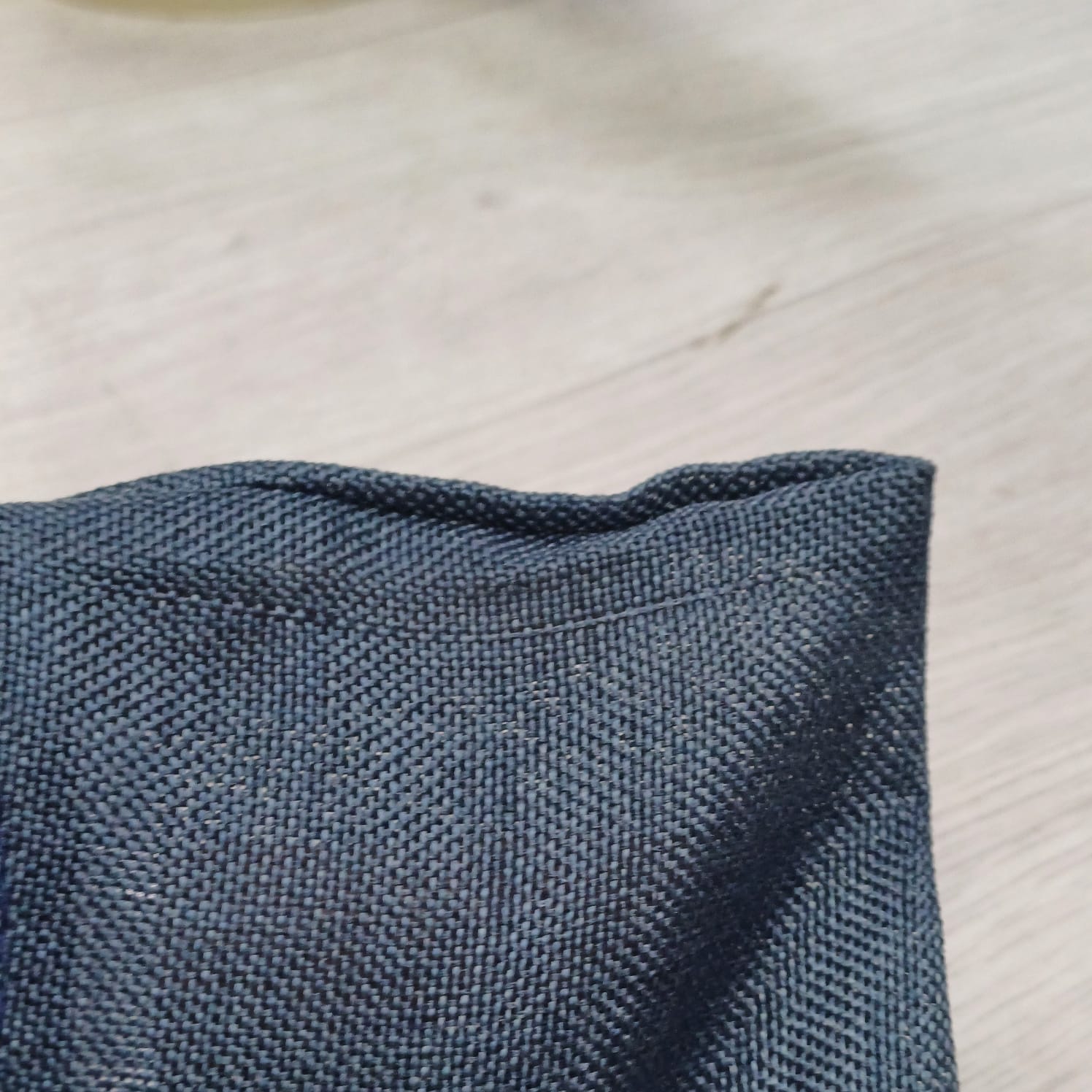 Мешочек подарочный, искусственный лен, малый, темно-синий Мешочек подарочный, искусственный лен, малый, темно-синий