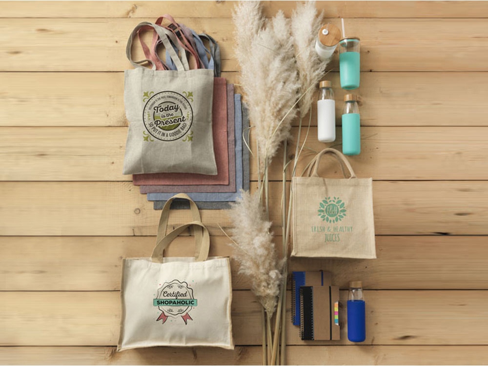 Сумка-тоут Pheebs из переработанного хлопка 150 г/м², красный Сумка-тоут Pheebs из переработанного хлопка 150 г/м², красный