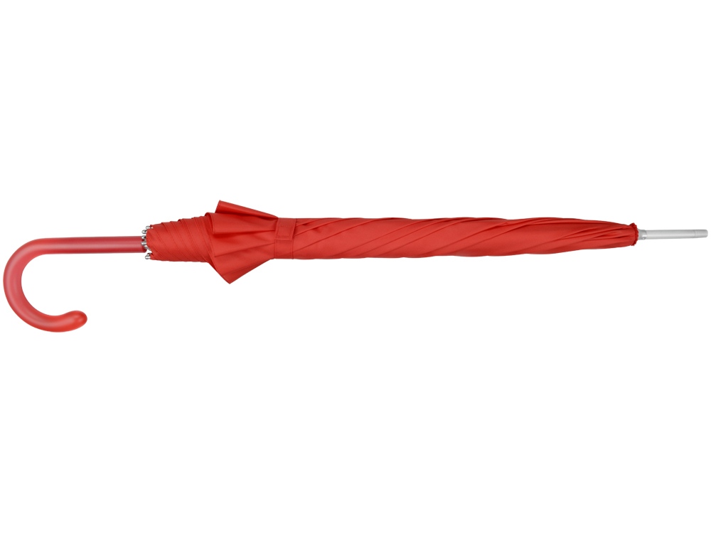 Зонт-трость механический с полупрозрачной ручкой, красный