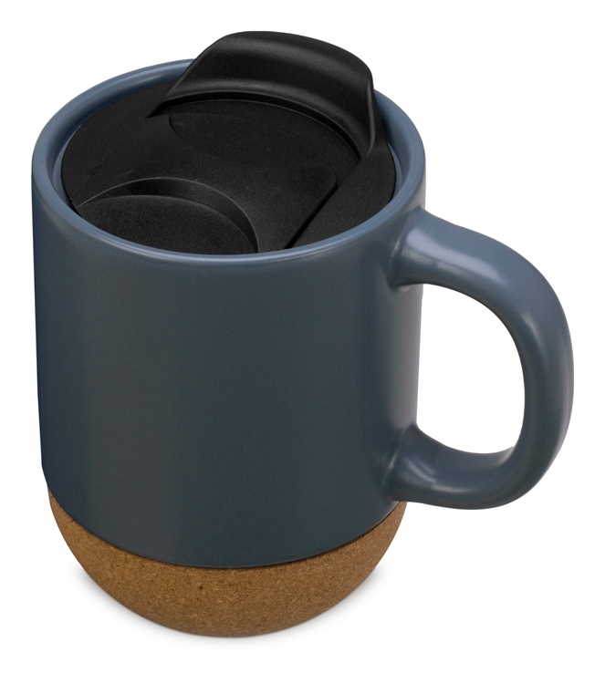 Подарочный набор с кружкой, медом и ложкой для меда, антрацит