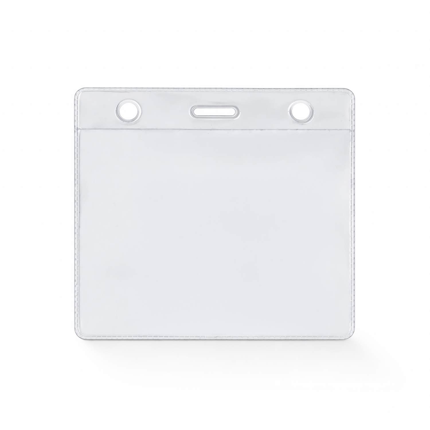 Карман для бейджа Track, горизонтальный, 10,5х9,4см (прозрачный)