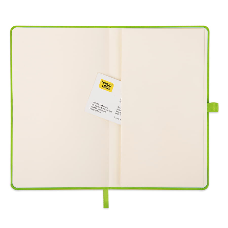 Ежедневник недатированный HAMILTON, A5, светло-зеленый, кремовый блок