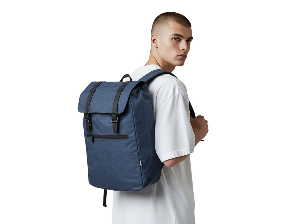 Рюкзак Hello из переработанного пластика, синий