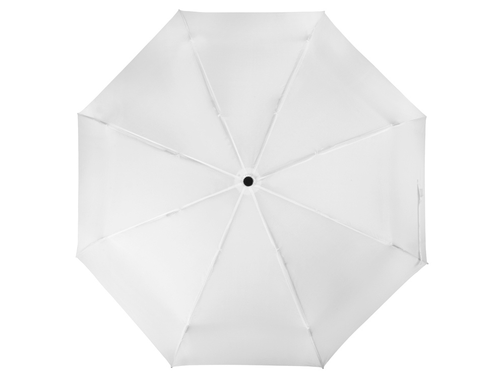 Зонт складной Columbus, механический, 3 сложения, с чехлом, белый