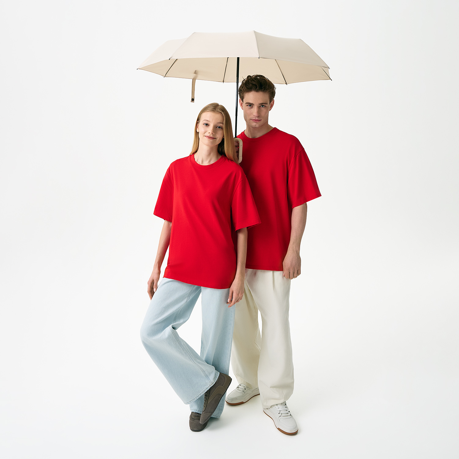 Зонт складной Азимут (Azimut), бежевый Зонт складной Азимут (Azimut), бежевый