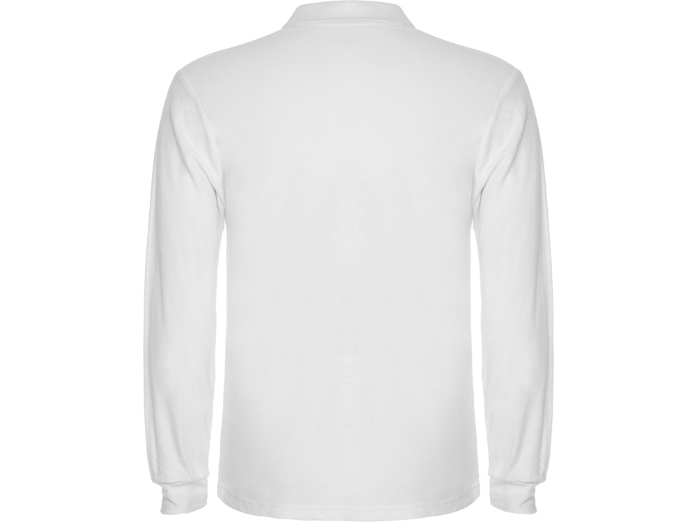 Рубашка поло Estrella мужская с длинным рукавом, белый